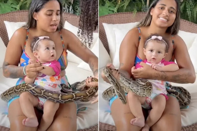 MC Loma é chamada de 'irresponsável' após deixar filha brincar com cobra e rebate
