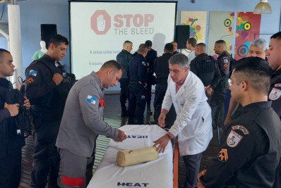 Heat promove Curso de Controle de Hemorragias a PMS e bombeiros 