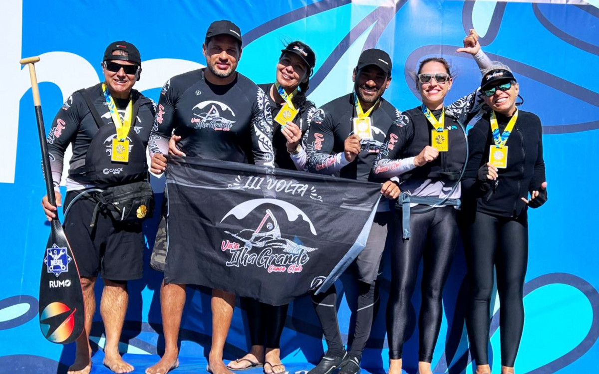 Equipe Mista no pódio