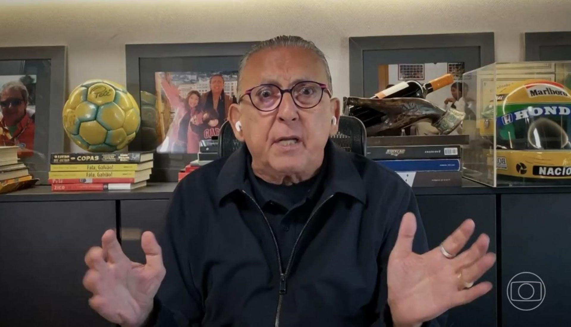 Galvão Bueno participa do 'Conversa com Bial' - Reprodução de vídeo / TV Globo