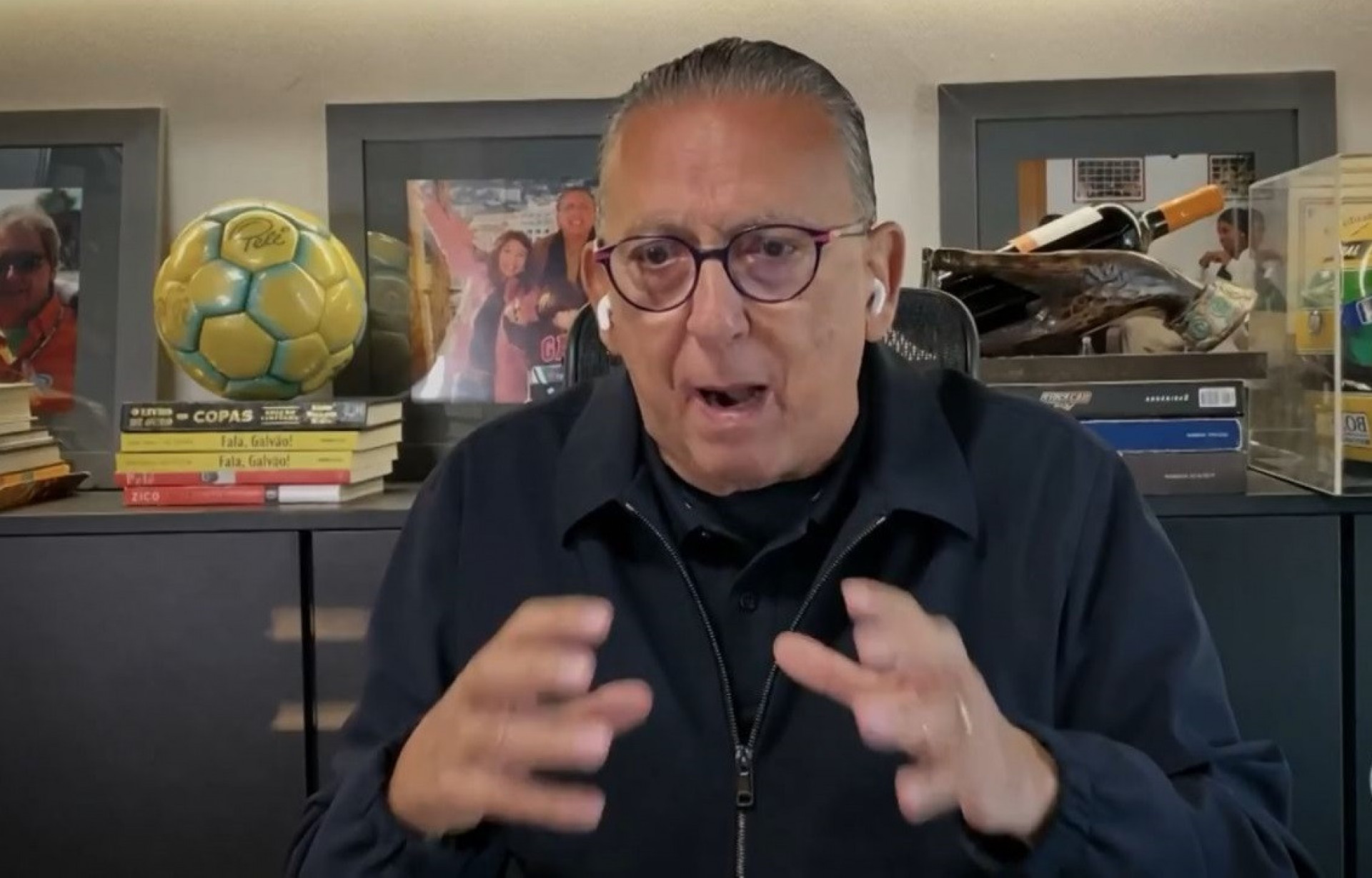 Galvão Bueno participa do 'Conversa com Bial' - Reprodução de vídeo / TV Globo