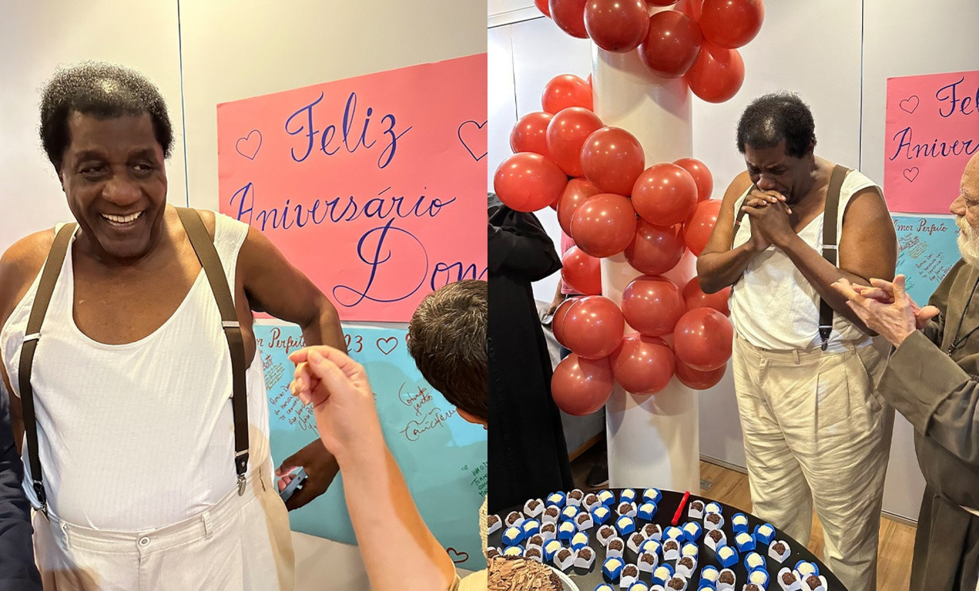 Tony Tornado ganhou festa surpresa nos bastidores de novela  - Reprodução/Instagram