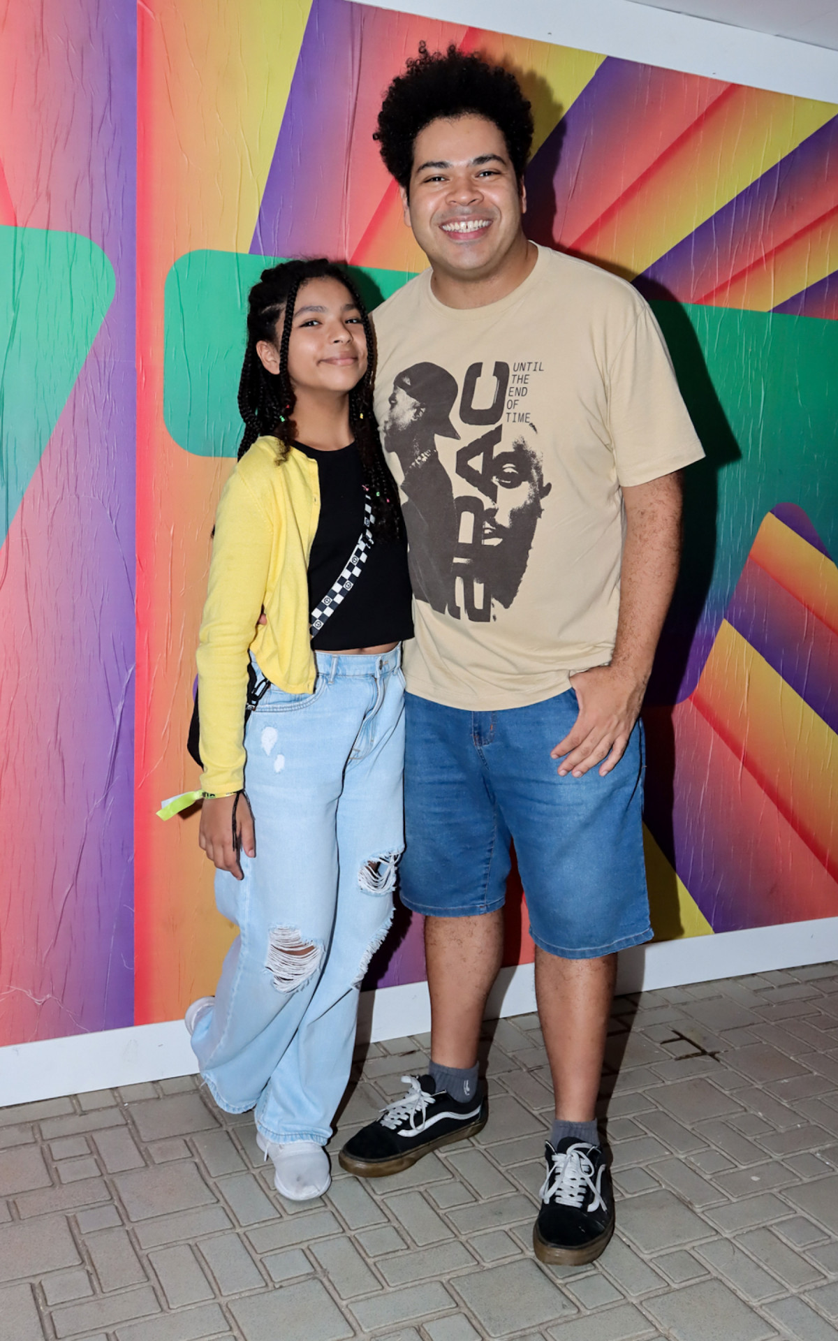 Robson Nunes e a filha 