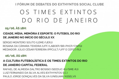 Antigos clubes de futebol da cidade do Rio serão homenageados em fórum