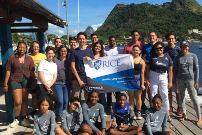 Alunos do Projeto Grael recebem colegas da Universidade do Texas 