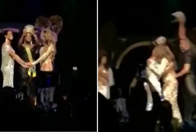 Revoltado com resultado, homem invade palco e quebra coroa no Miss Gay Mato Grosso