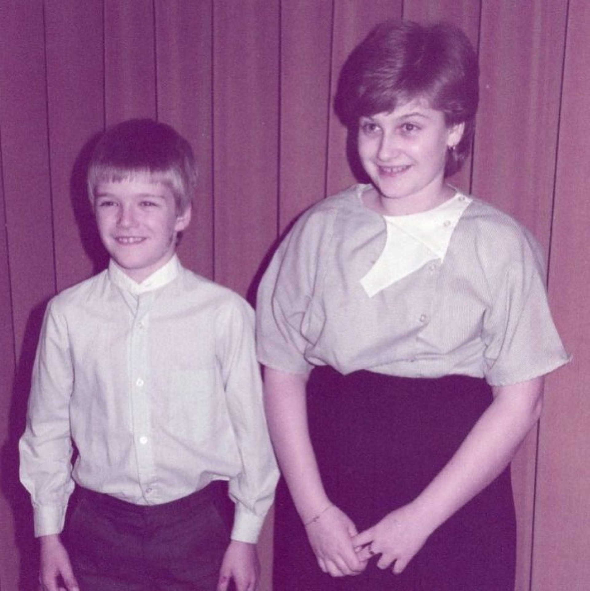 David Beckham ao lado da irmã Lynee - Reprodução/Internet