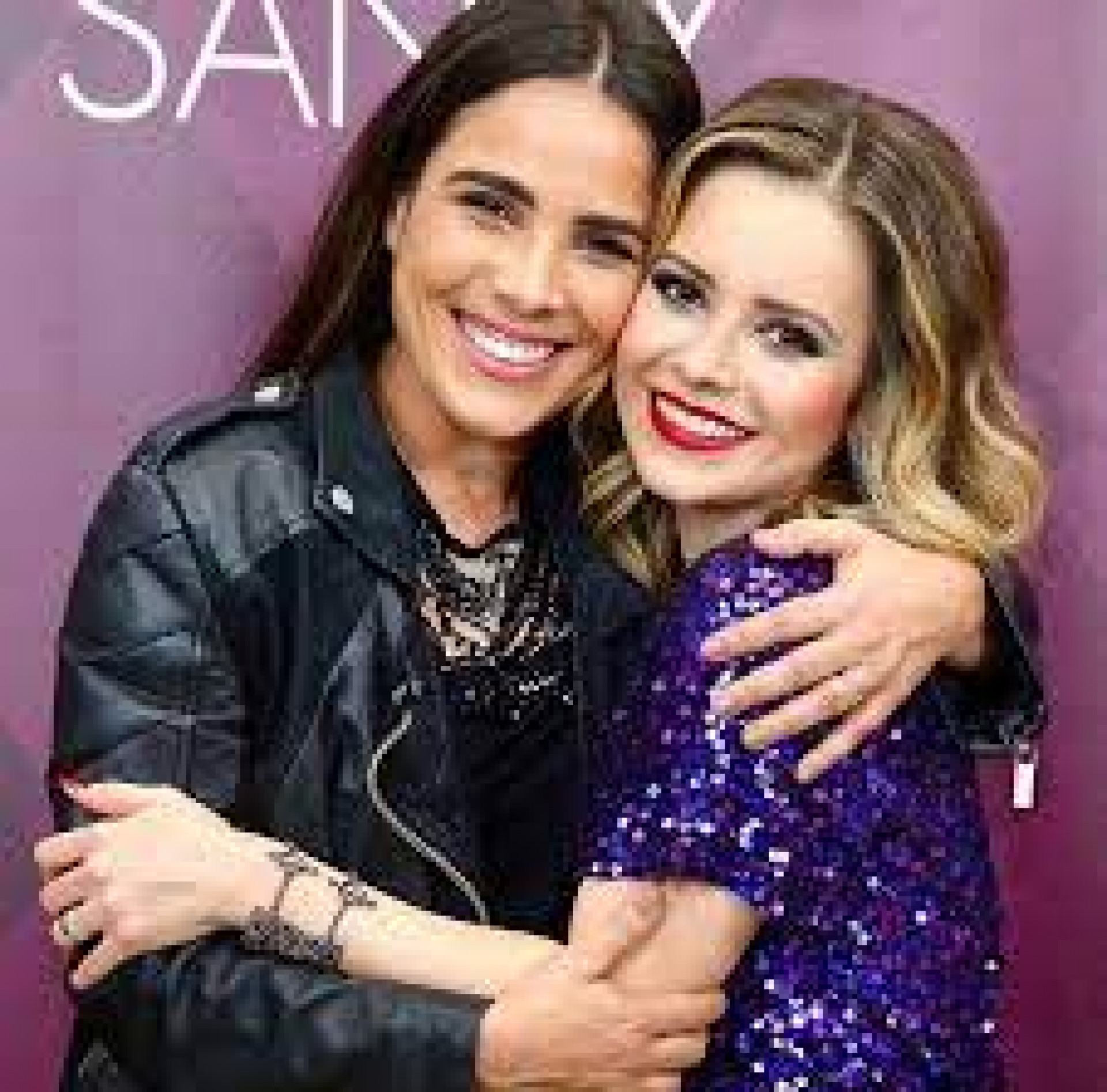 Sandy e Wanessa no Domingão - Foto reprodução Internet