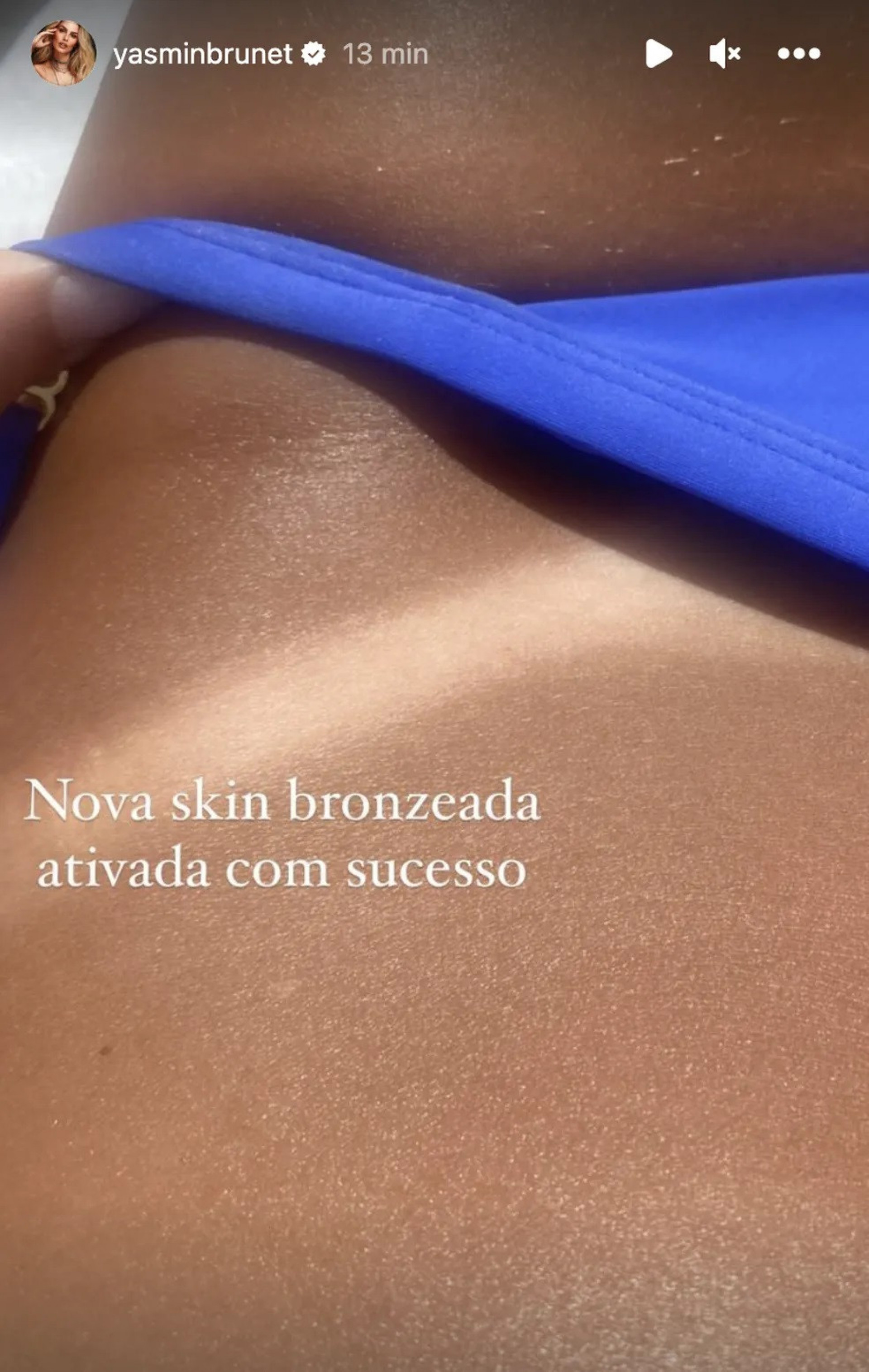 Yasmin Brunet renova o bronzeado - Reprodução do Instagram