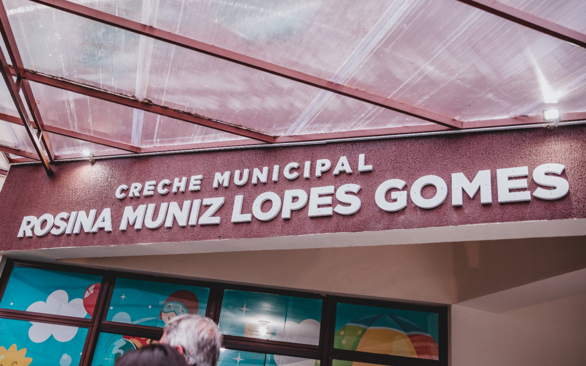 Fachada da nova creche