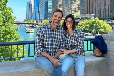 Tadeu Schmidt e Ana Cristina completam 25 anos de casamento