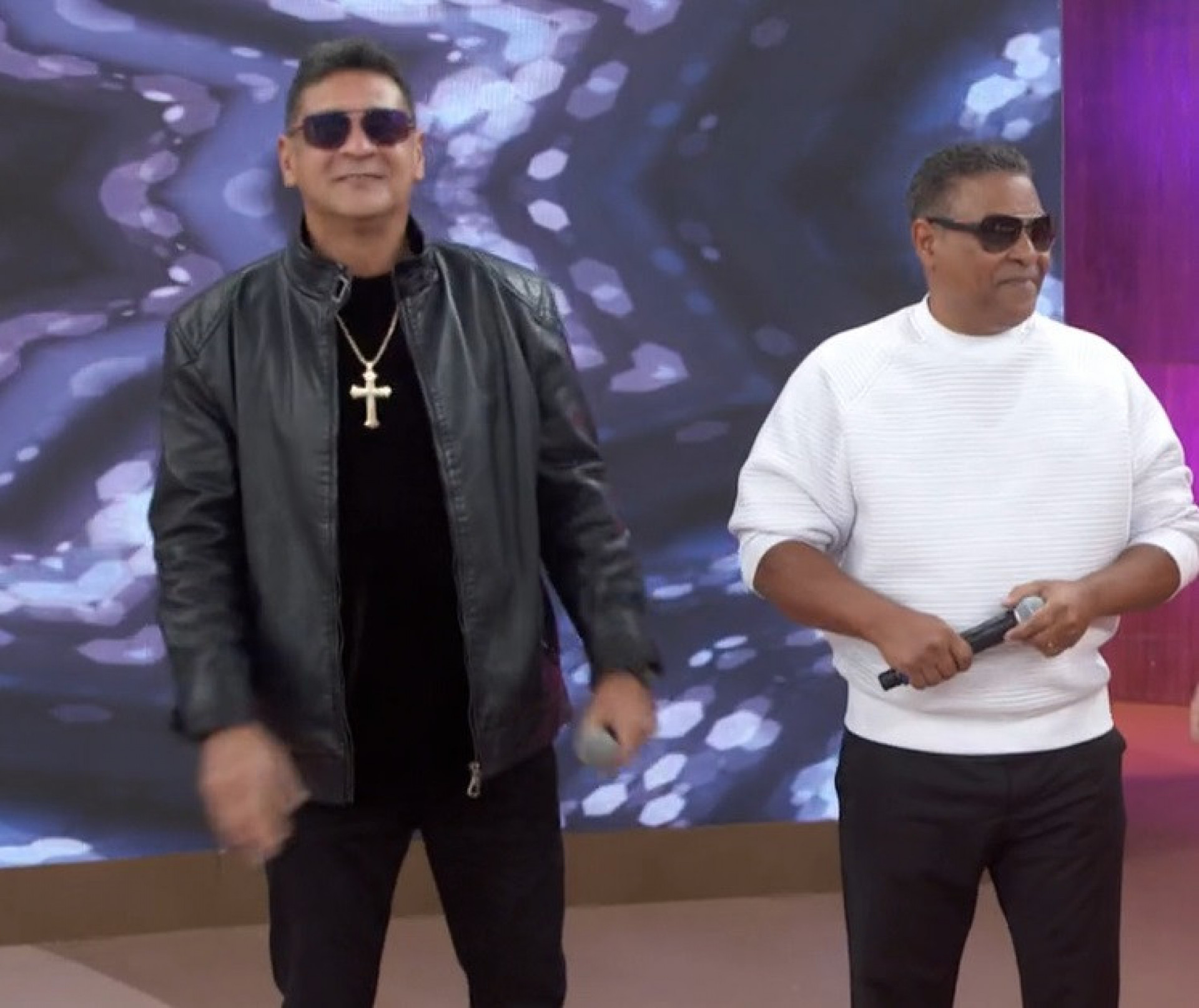 Stevie B e Bob Rum participam do 'Encontro'   - Reprodução de vídeo / TV Globo