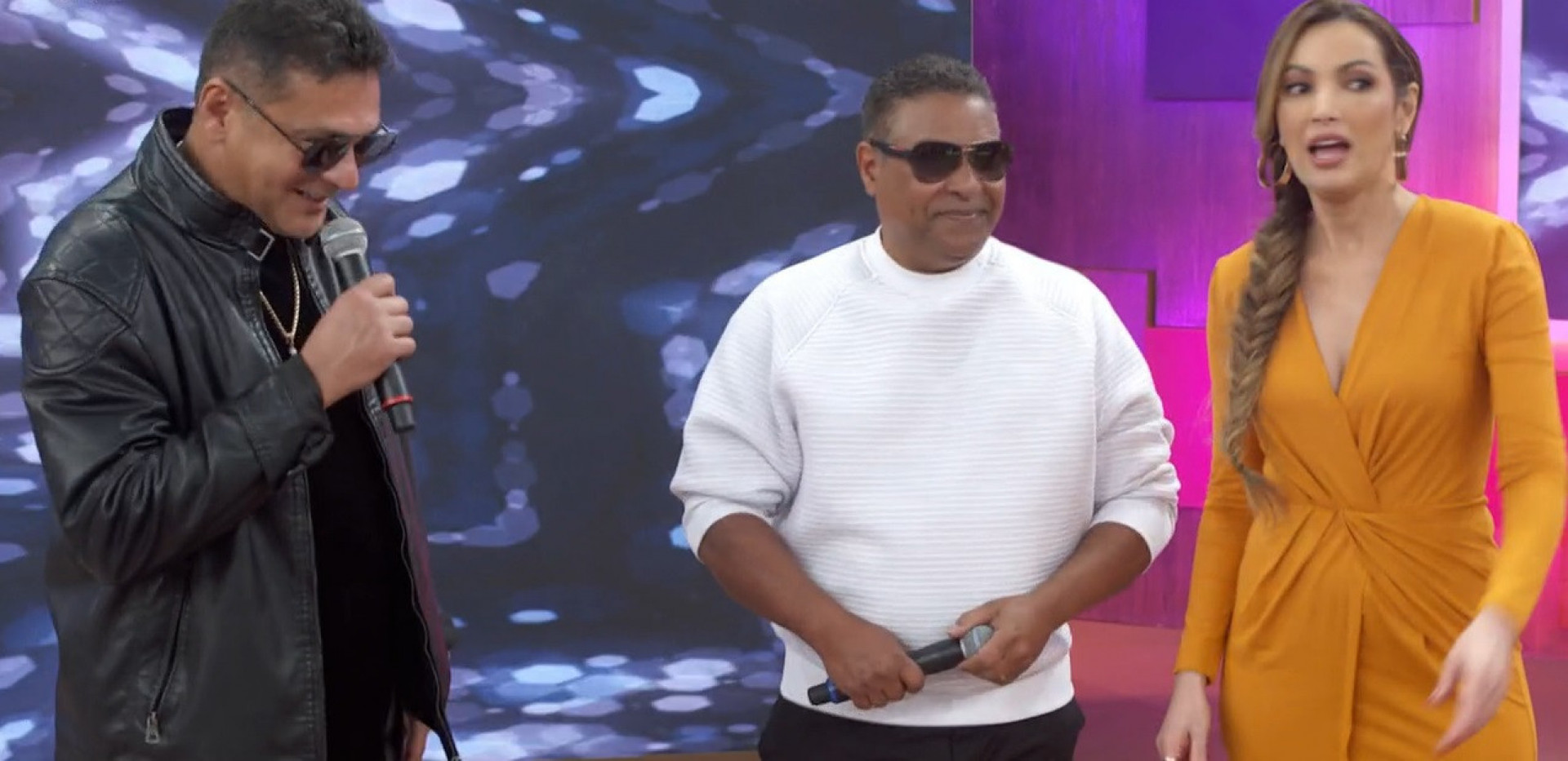 Stevie B e Bob Rum participam do 'Encontro'   - Reprodução de vídeo / TV Globo
