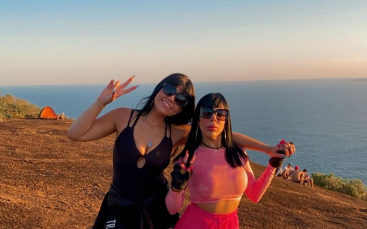 Influenciadoras Kerollen Cunha e Nancy Gon&ccedil;alves, gravaram v&iacute;deos em S&atilde;o Gon&ccedil;alo