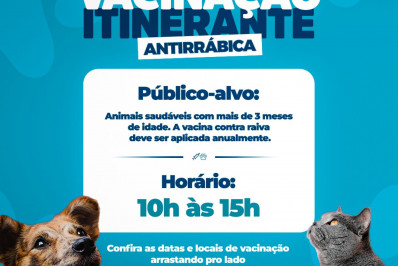 Prefeitura de Meriti inicia Campanha de Vacinação Antirrábica do mês de agosto