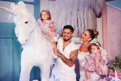 Virginia e Zé Felipe passam por situação constrangedora na festa de Maria Alice