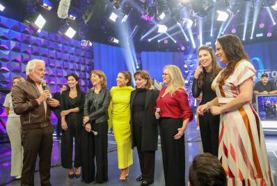 Patrícia Abravanel grava especial de 60 anos do 'Programa Silvio Santos'