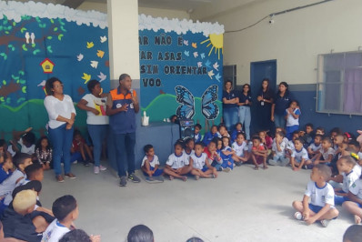 Alunos e funcionários de escola municipal da Chatuba participam de projeto sobre prevenção de acidentes
