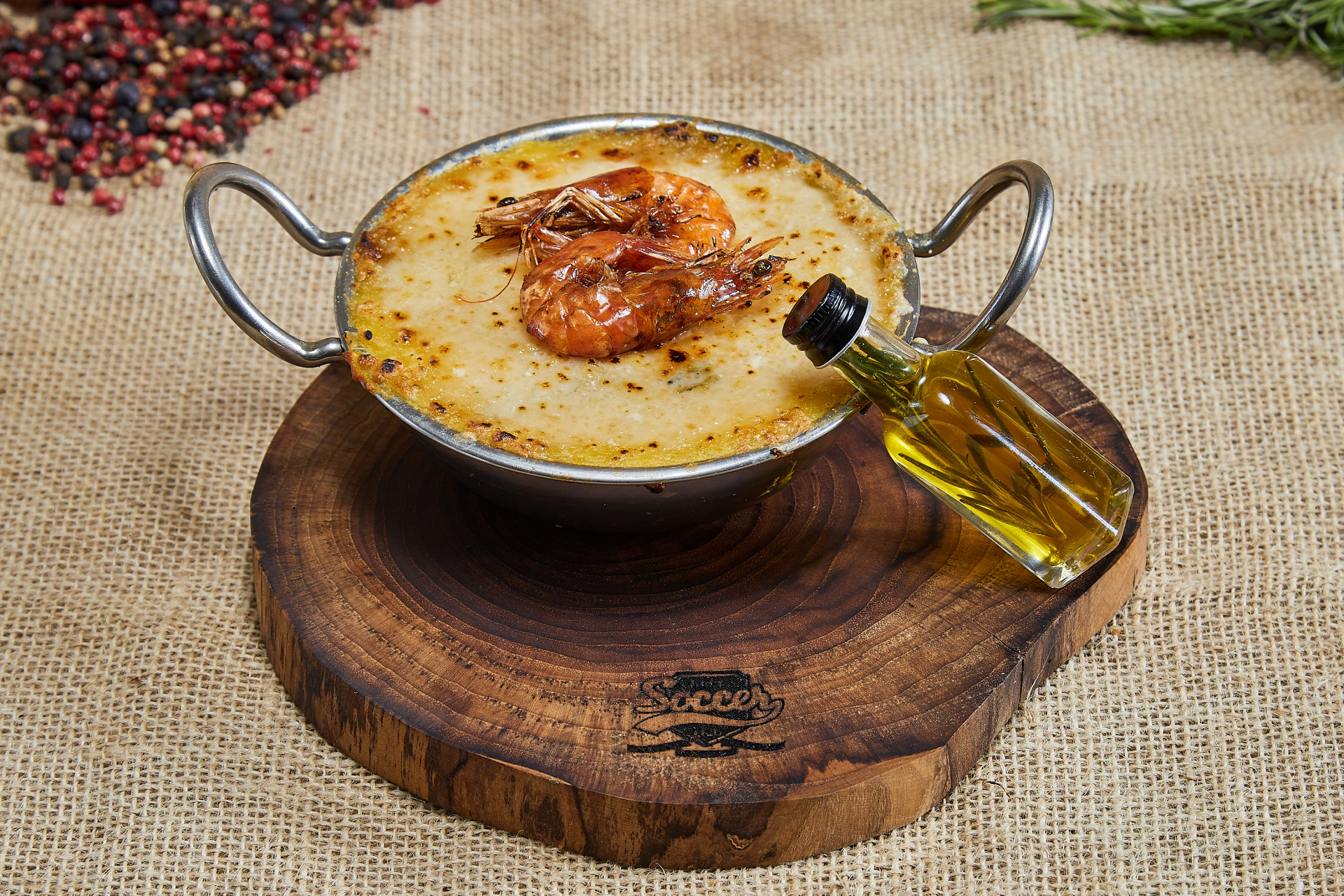 Beer Soccer Club: Cavadinha do Patrono - Camarão cinza salteado com molho triplo burro intercalado com mouselline de batata baroa - Fernando Salles / UNISUAM