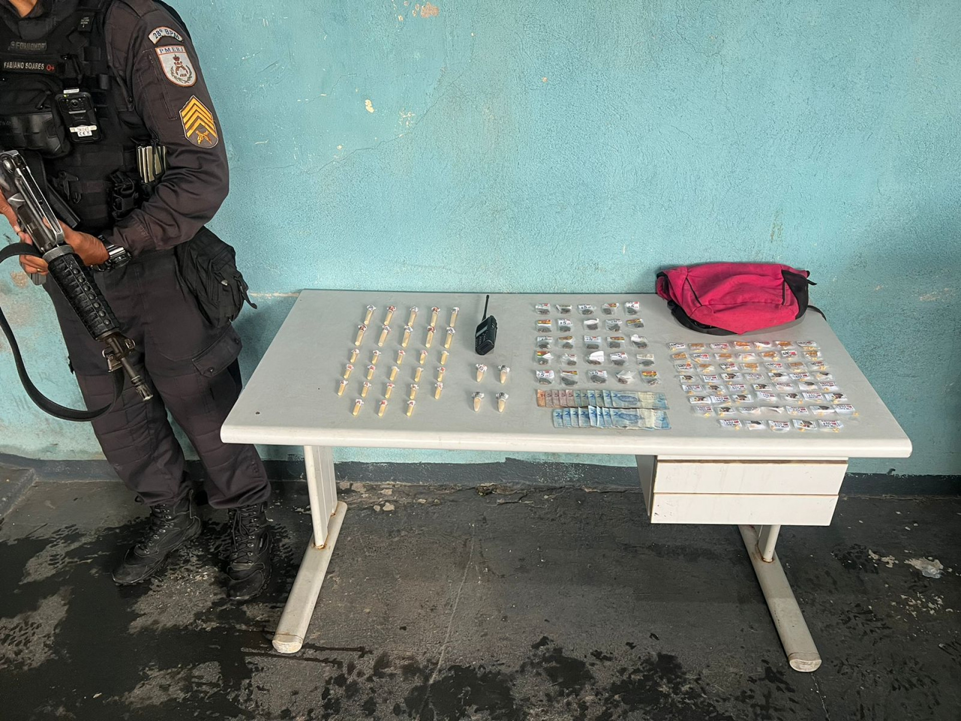 Suspeito foi encaminhado para a 93a Delegacia de Pol&iacute;cia (Volta Redonda) onde permaneceu preso