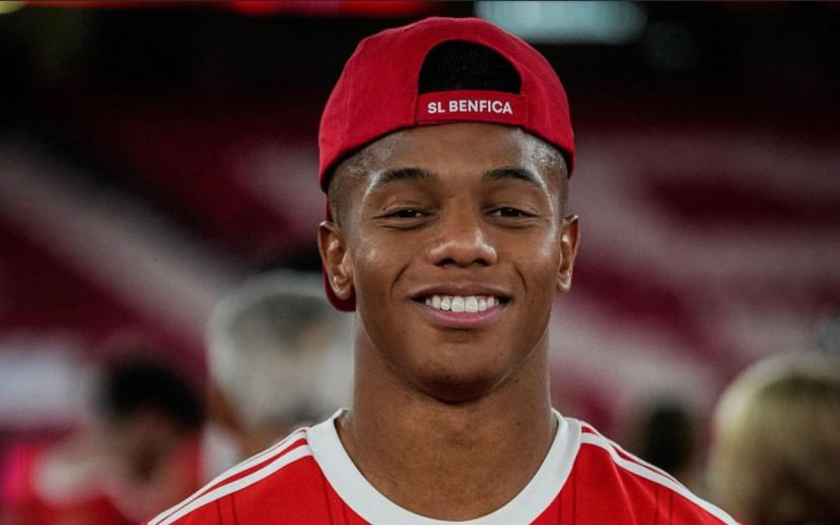 David Neres foi campe&atilde;o portugu&ecirc;s com o Benfica