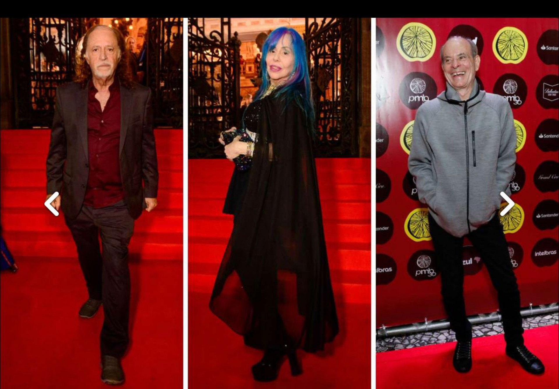 Famosos que foram ao Prêmio da Música Brasileira - Foto reprodução Internet