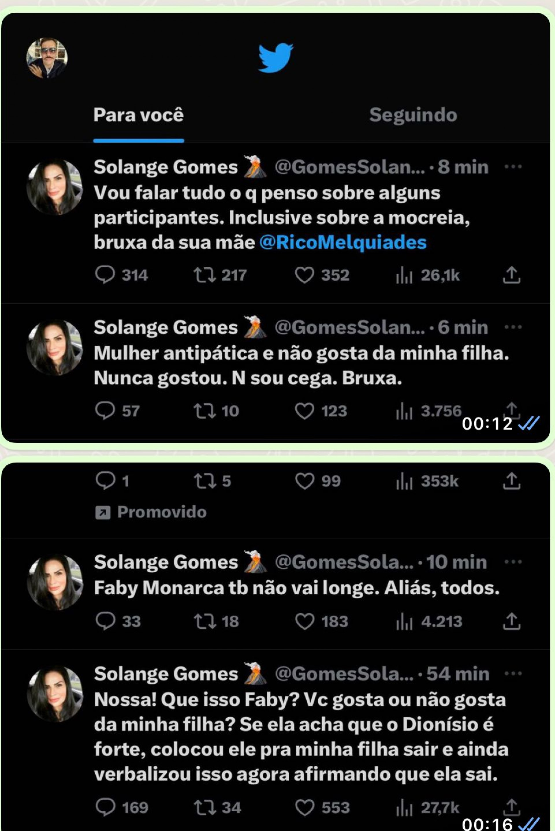 Rico é acusado de Gordofobia e etarismo na web - Foro reprodução Internet