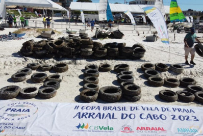 Ação de limpeza retira cerca de 2 toneladas de resíduos do fundo do mar em Arraial do Cabo