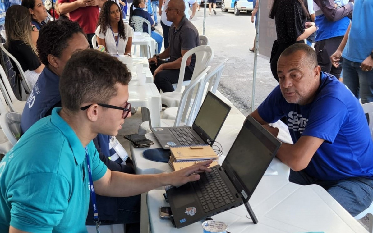 O nilopolitano, Robson Ferreira dos Santos, de 55 anos, saiu satisfeito com o servi&ccedil;o prestado pela &Aacute;guas do Rio