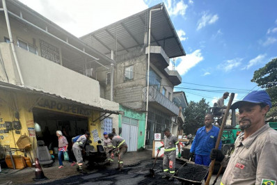 Caxias segue com obras de pavimentação nas ruas