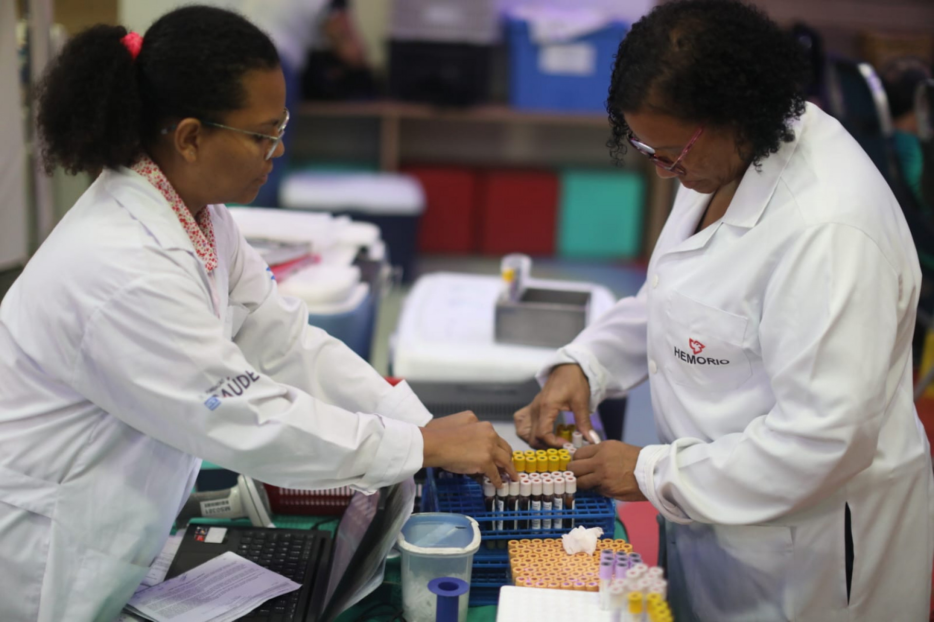 Campanha de doação de sangue aconteceu no Centro Cultural da Light - Pedro Ivo/Agência O Dia