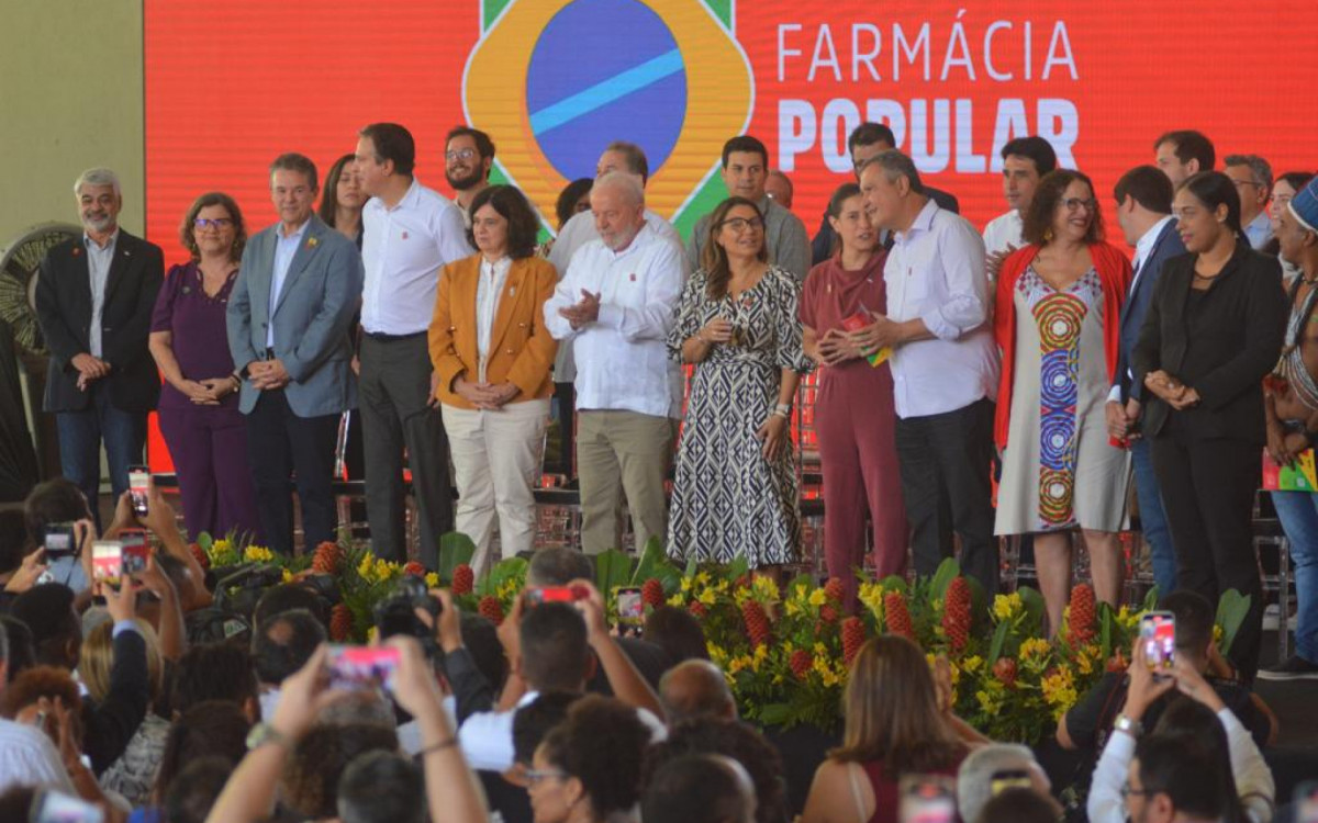 Presidente Lula durante lan&ccedil;amento do programa Farm&aacute;cio Popular, em Recife, nesta quarta-feira, 7