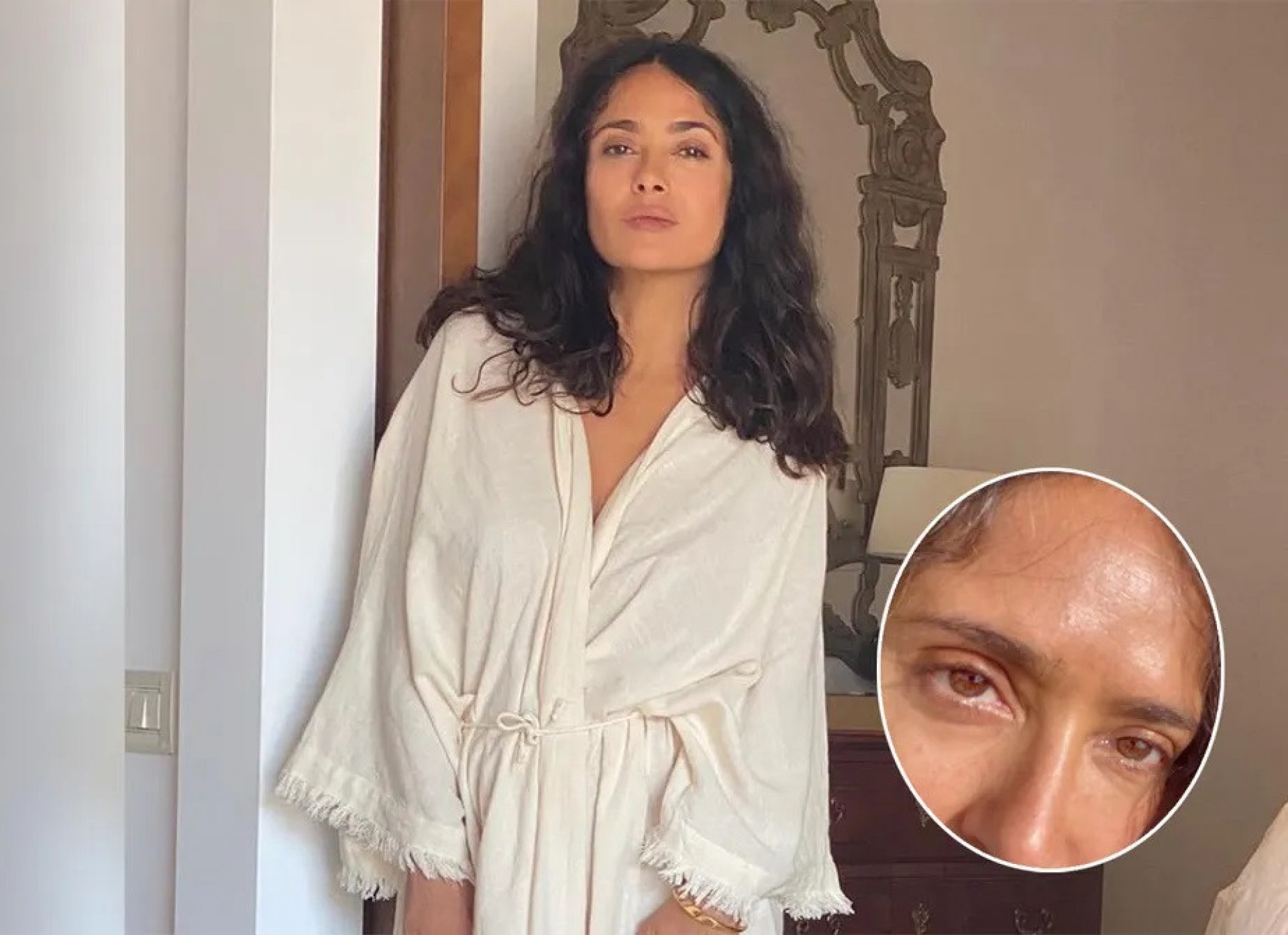 Salma Hayek publica selfie natural e garante elogios na web - Reprodução / Instagram