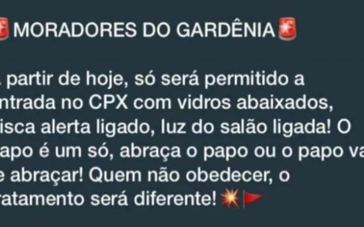 Traficantes do Comando Vermelho amea&ccedil;am punir motoristas que n&atilde;o seguirem as regras na regi&atilde;o