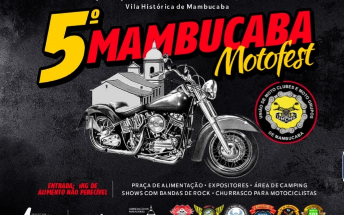 Motociclistas movimentam a Vila Histórica de Mambucaba neste feriadão de Corpus Christi