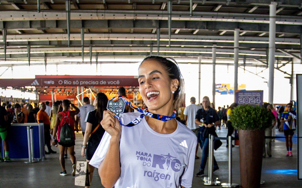 Carol Peixinho participa da Maratona do Rio 