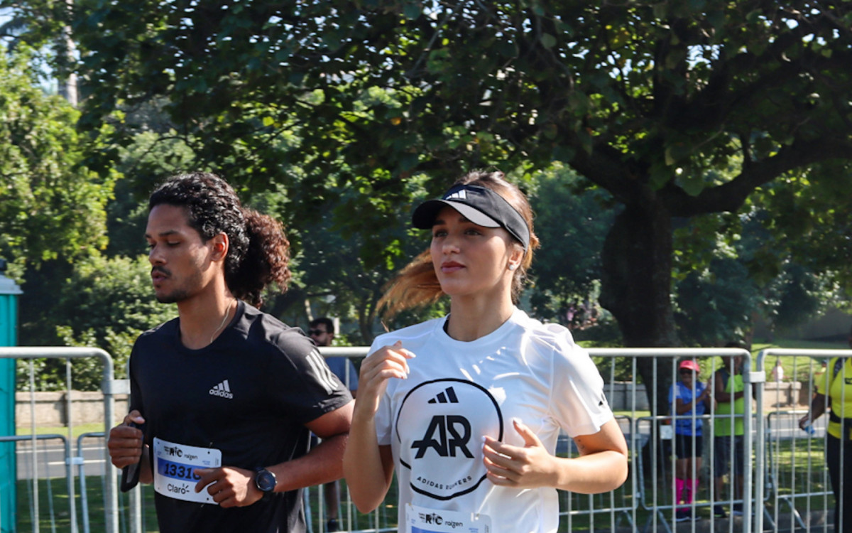 Rafa Kalimann mostrou disposi&ccedil;&atilde;o durante os 5km