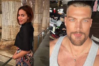 Vídeo! Anitta e Simone Susinna, astro de '365 Dias', se beijam em balada da Grécia