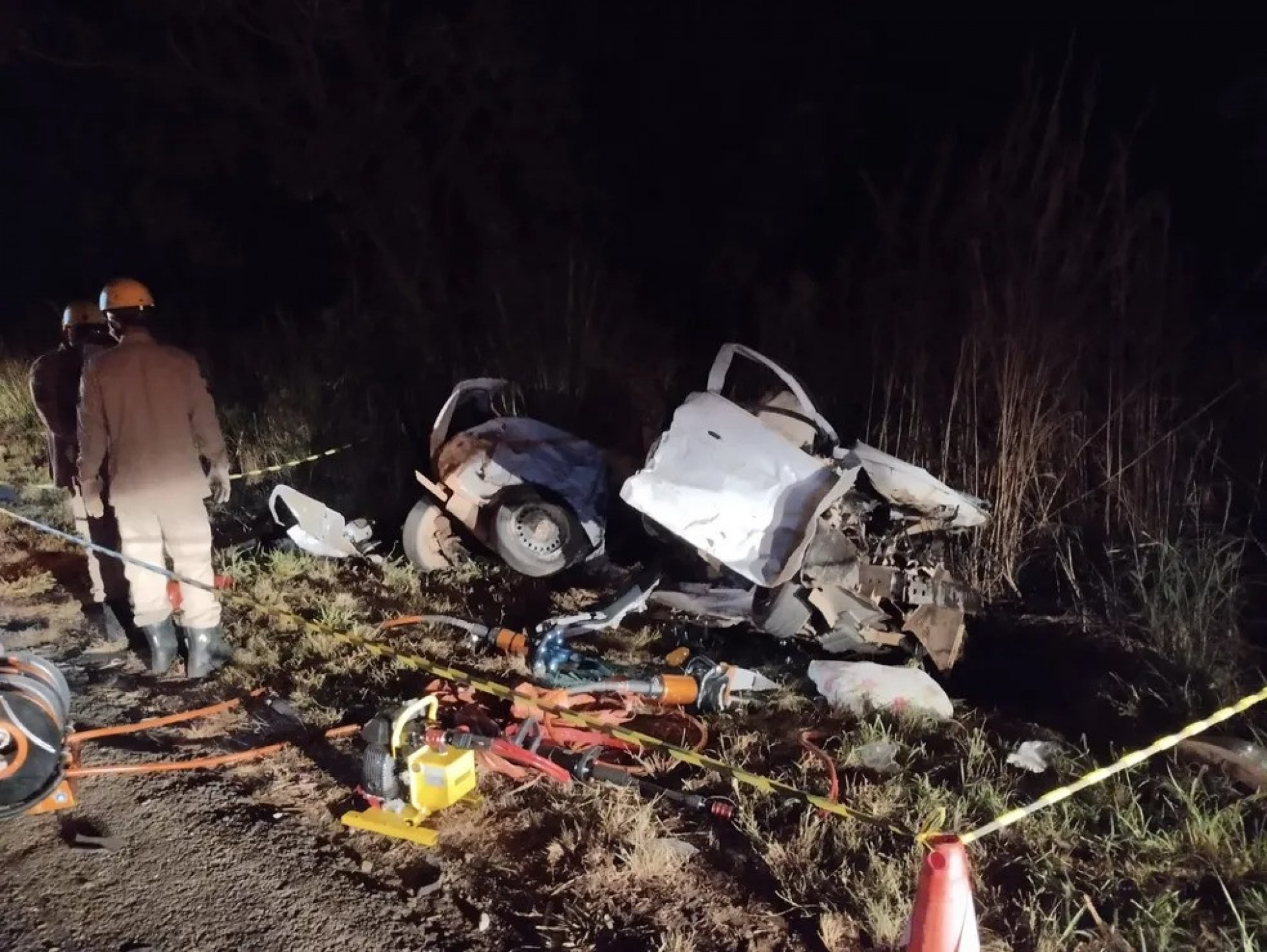 Leilane e duas amigas morreram em acidente na BR-153, em Goiás - Divulgação/Corpo de Bombeiros