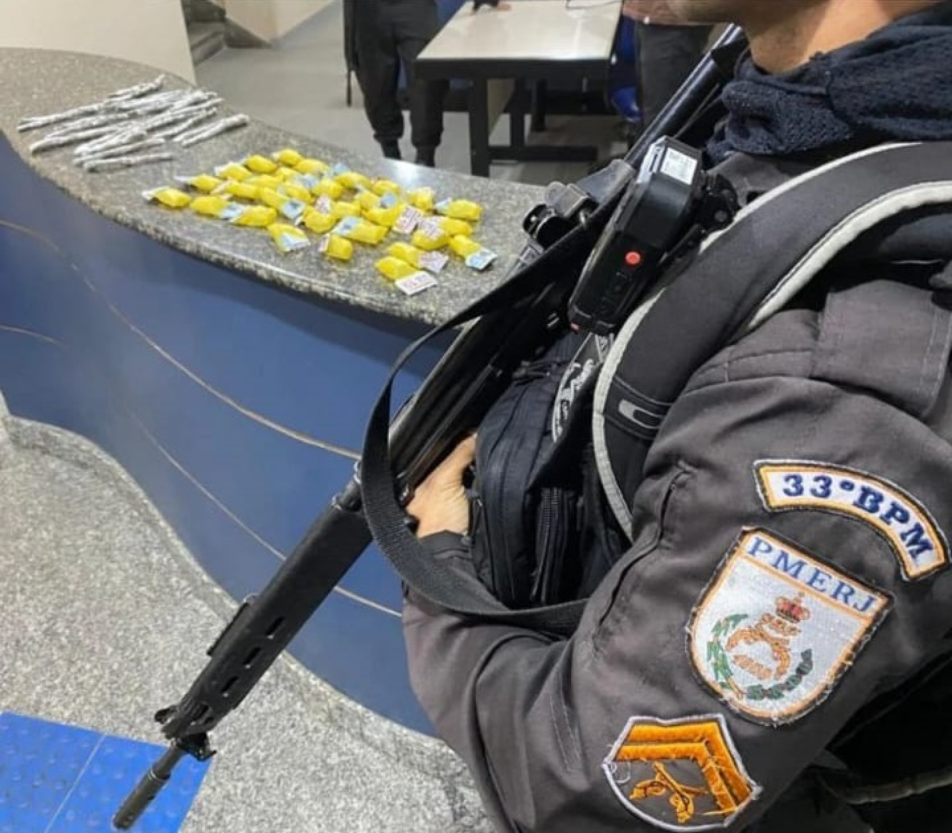 PM apreende drogas na &Aacute;gua Santa  - Divulga&ccedil;&atilde;o/PM