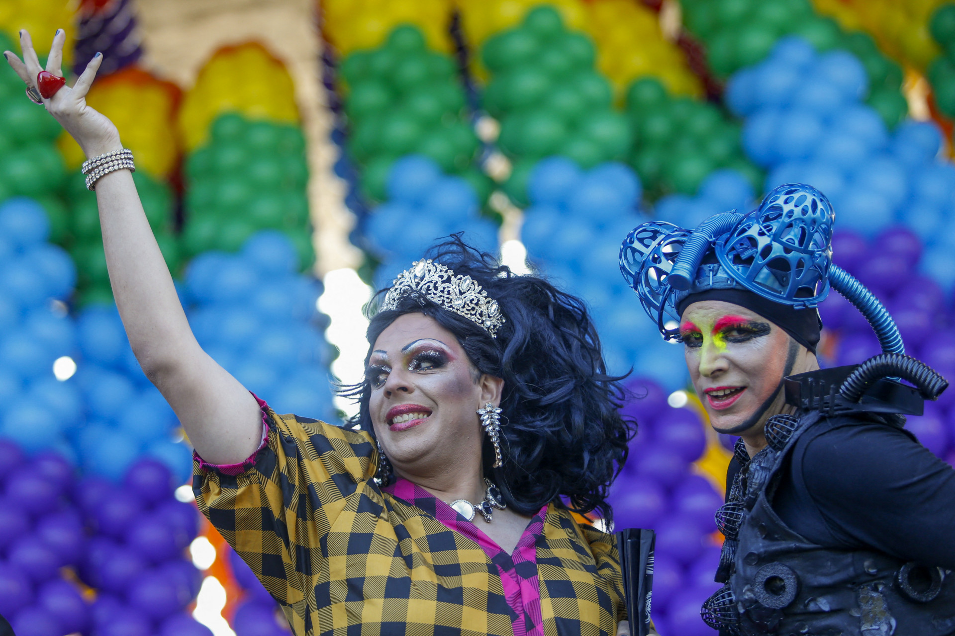  27ª Parada do Orgulho LGBT+ acontece neste domingo na Avenida Paulista, em São Paulo - AFP