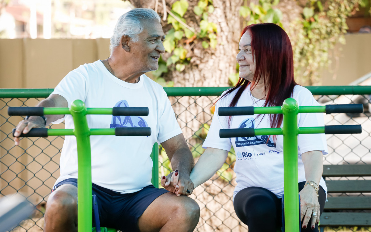 Luzia Soares e Francisco Amorim se conheceram nas aulas do Programa Academia Carioca - Edu Kapps / SMS