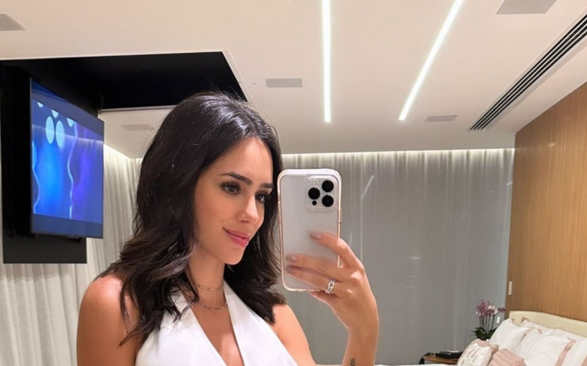 Bruna Biancardi mostra progresso da gravidez
