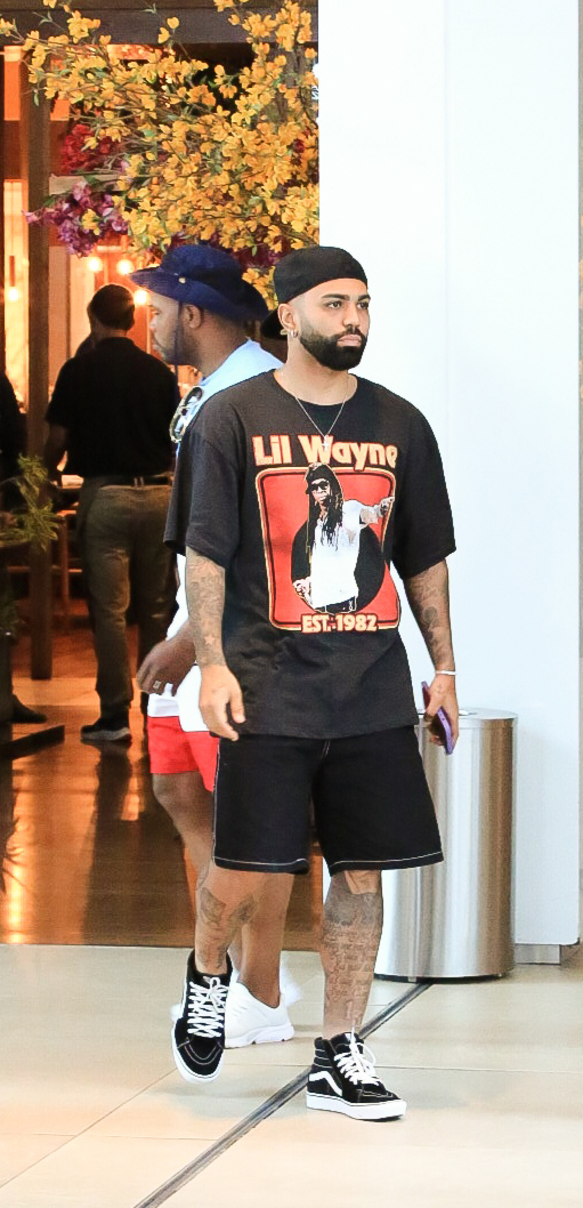 Gabigol durante almoço em shopping do Rio - Edson Aipim/Ag. News