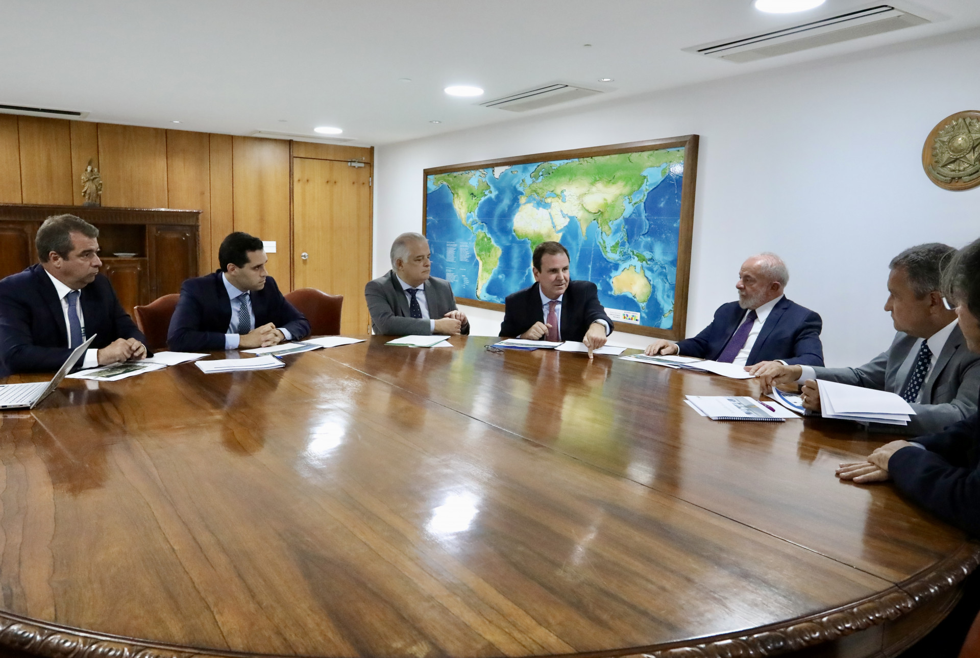 Reunião entre o prefeito do Rio, Eduardo Paes, e o presidente Lula, realizada em Brasília - Beth Santos/Prefeitura do Rio