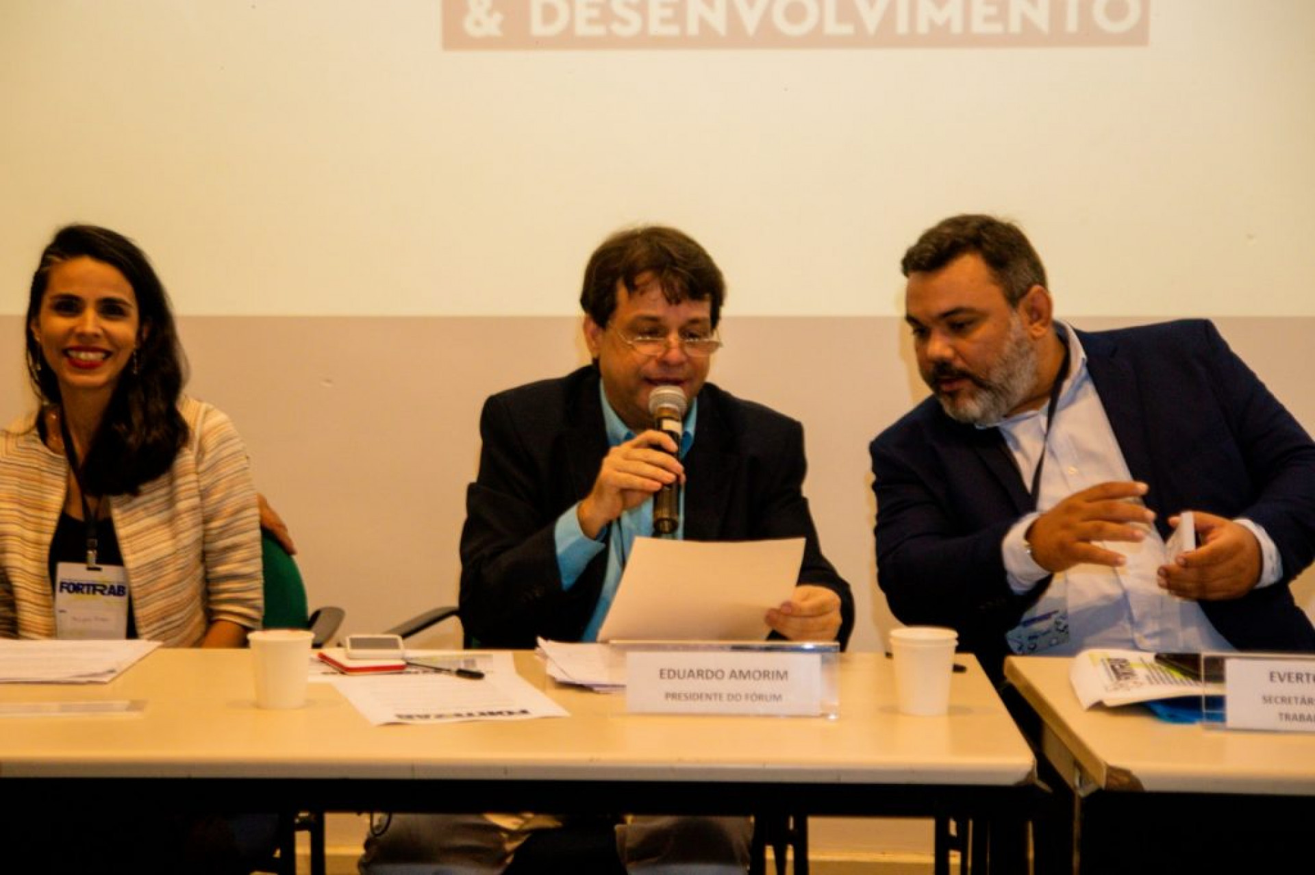 O presidente do FORTRAB, Dudu Amorim, explicou que a pauta tratará da formalização dos conselhos, dos fundos municipais de trabalho - Felipe Soares/ PMN