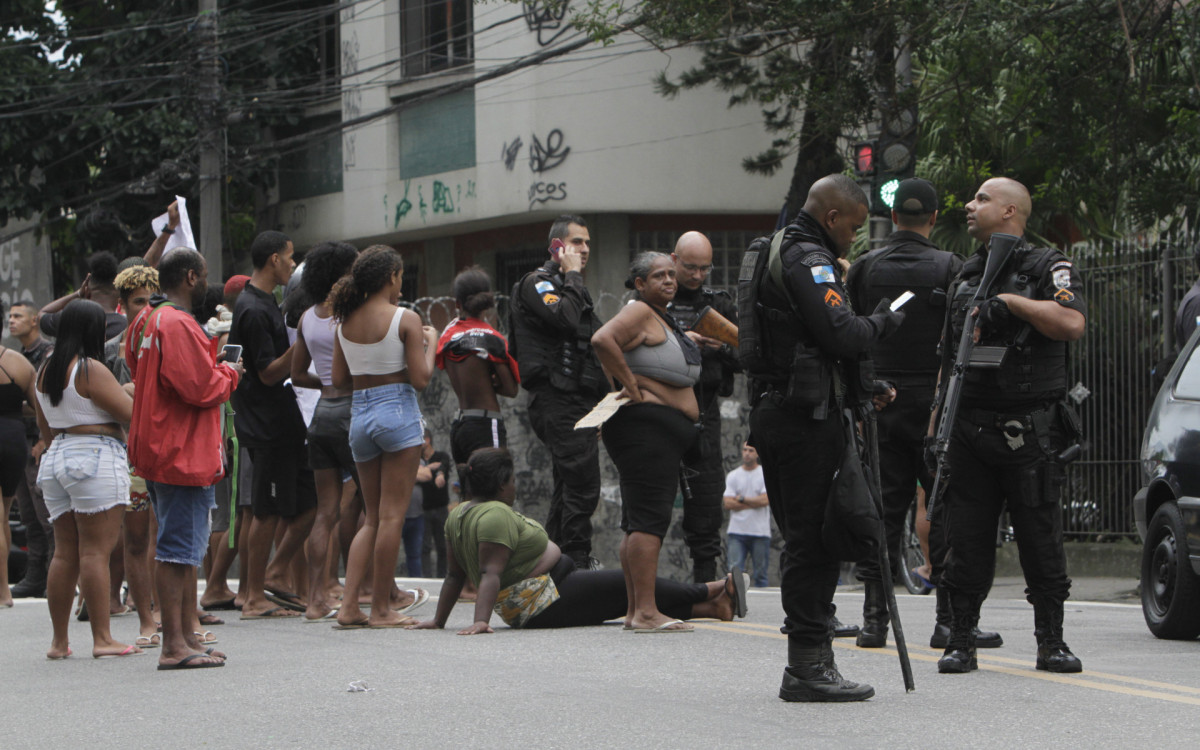 Manifestação no Turano, nesta quinta-feira (15). - Marcos Porto/Agencia O Dia