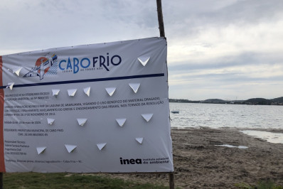 Após polêmicas, engorda da Praia das Palmeiras, em Cabo Frio, passa por fiscalização