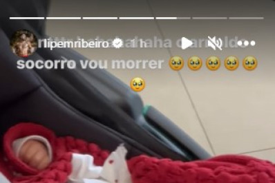 Lipe Ribeiro e Dessa Castorino deixam hospital com Dom nos braços