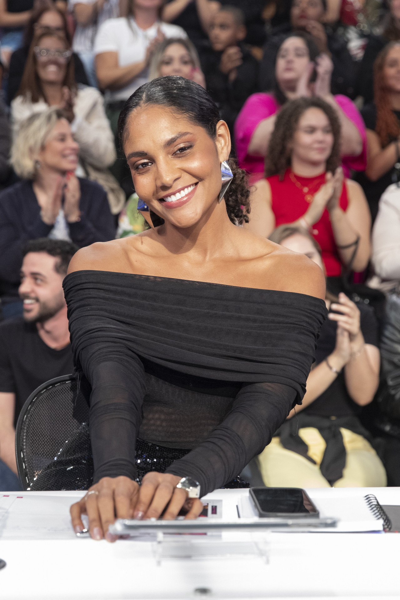 Barbara Reis participa do 'Domingão com Huck' - Fábio Rocha / TV Globo